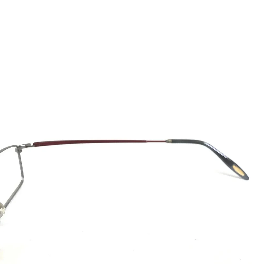 Augar Eyeglasses Frames HP138 GRIS Grey Red 22KT GP Gold Plated 49-18-140